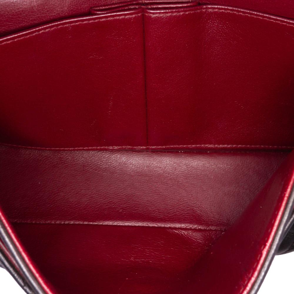 Black Leather Chanel Flap Bag