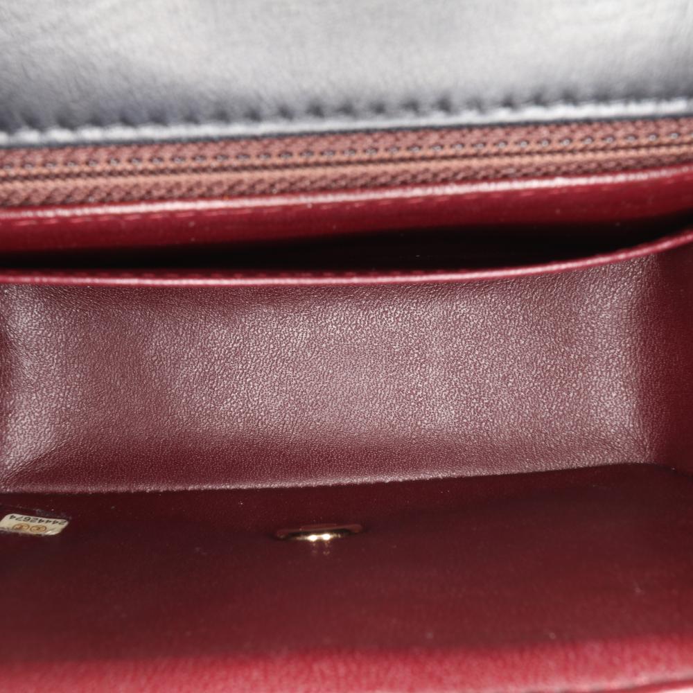 Black Leather Chanel Flap Bag