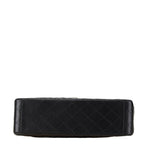 Black Leather Chanel Shoulder Bag