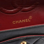 Black Leather Chanel Shoulder Bag