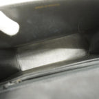 Black Leather Chanel Shoulder Bag