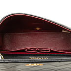 Black Leather Chanel Crossbody Bag