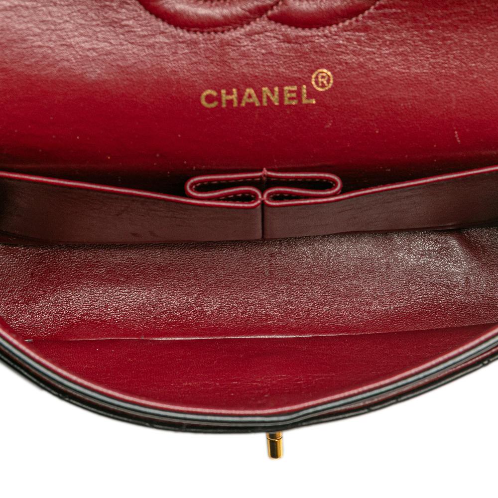 Black Leather Chanel Flap Bag