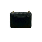 Black Leather Chanel Shoulder Bag