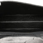 Black Leather Chanel Flap Bag