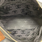 Black Leather Chanel Shoulder Bag