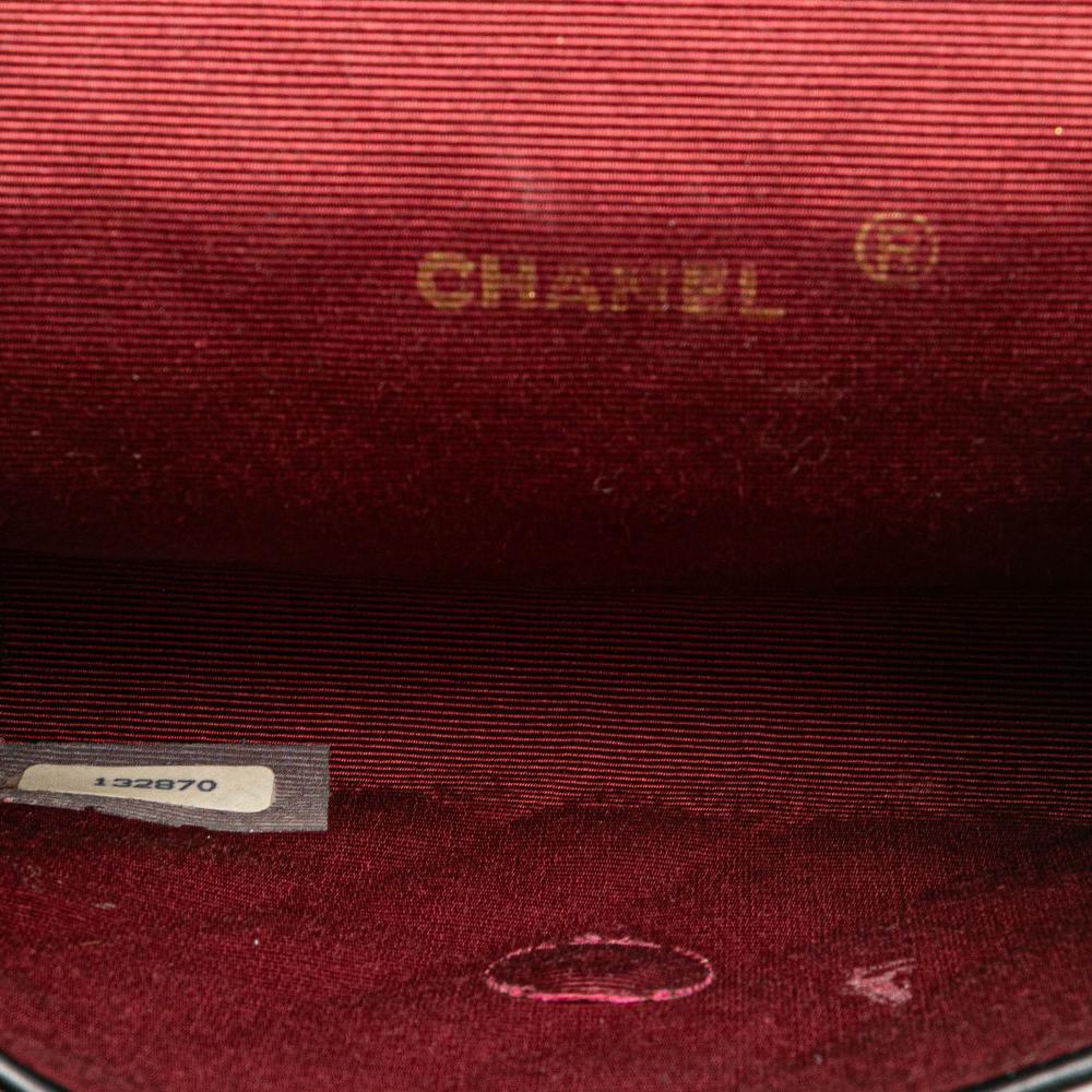 Black Leather Chanel Flap Bag