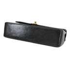 Black Leather Chanel Shoulder Bag