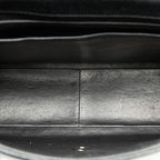 Black Leather Chanel Flap Bag