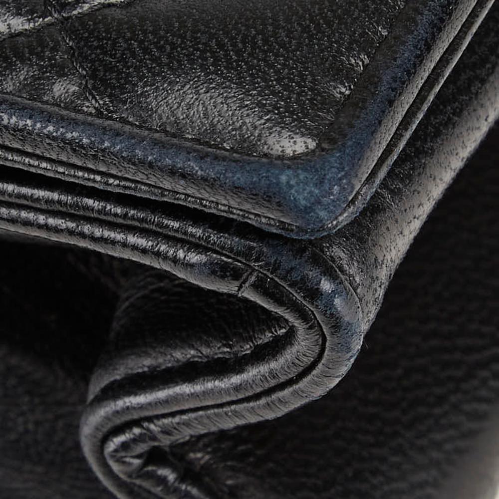 Black Leather Chanel Crossbody Bag