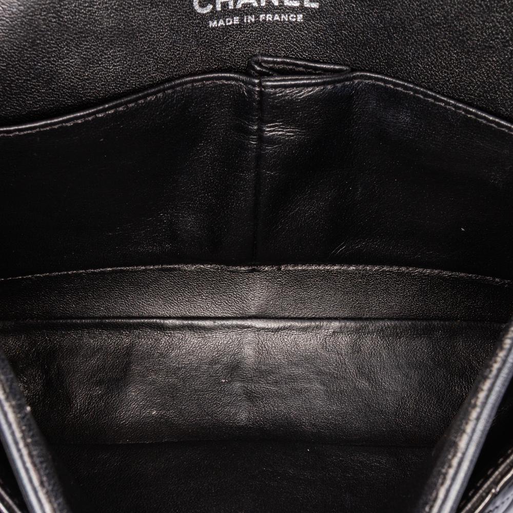 Black Leather Chanel Flap Bag