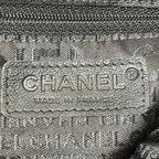Black Leather Chanel Shoulder Bag