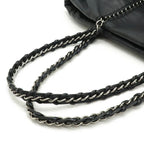 Black Leather Chanel Shoulder Bag