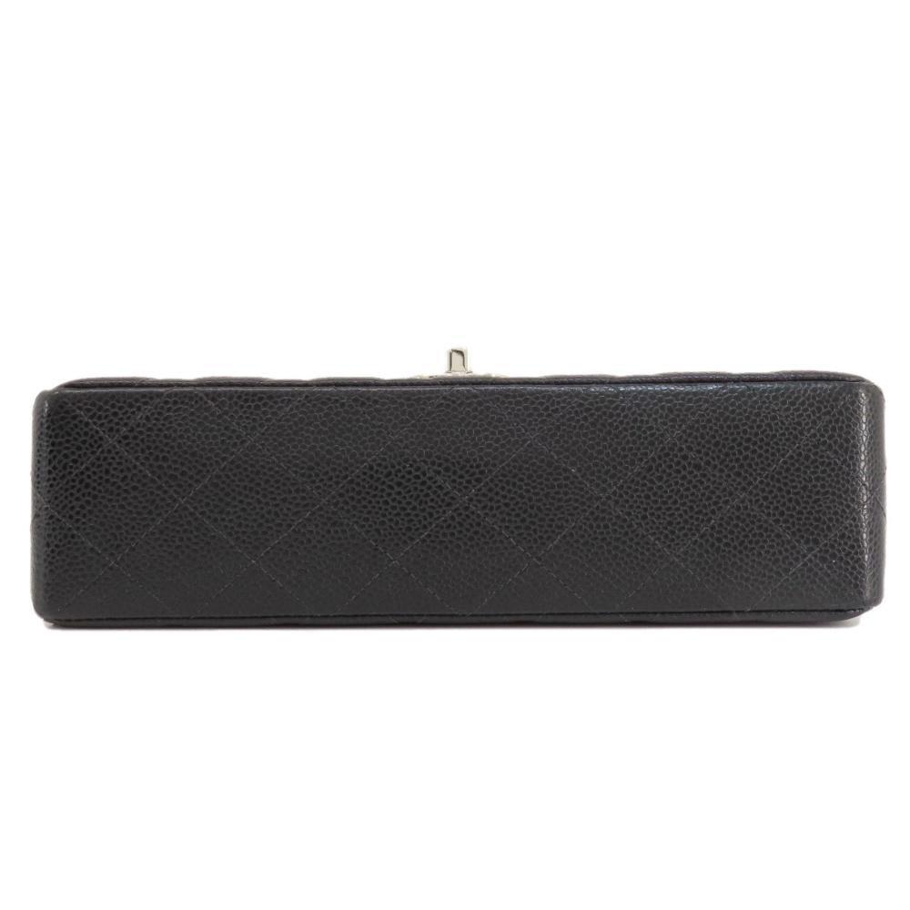 Black Leather Chanel Shoulder Bag