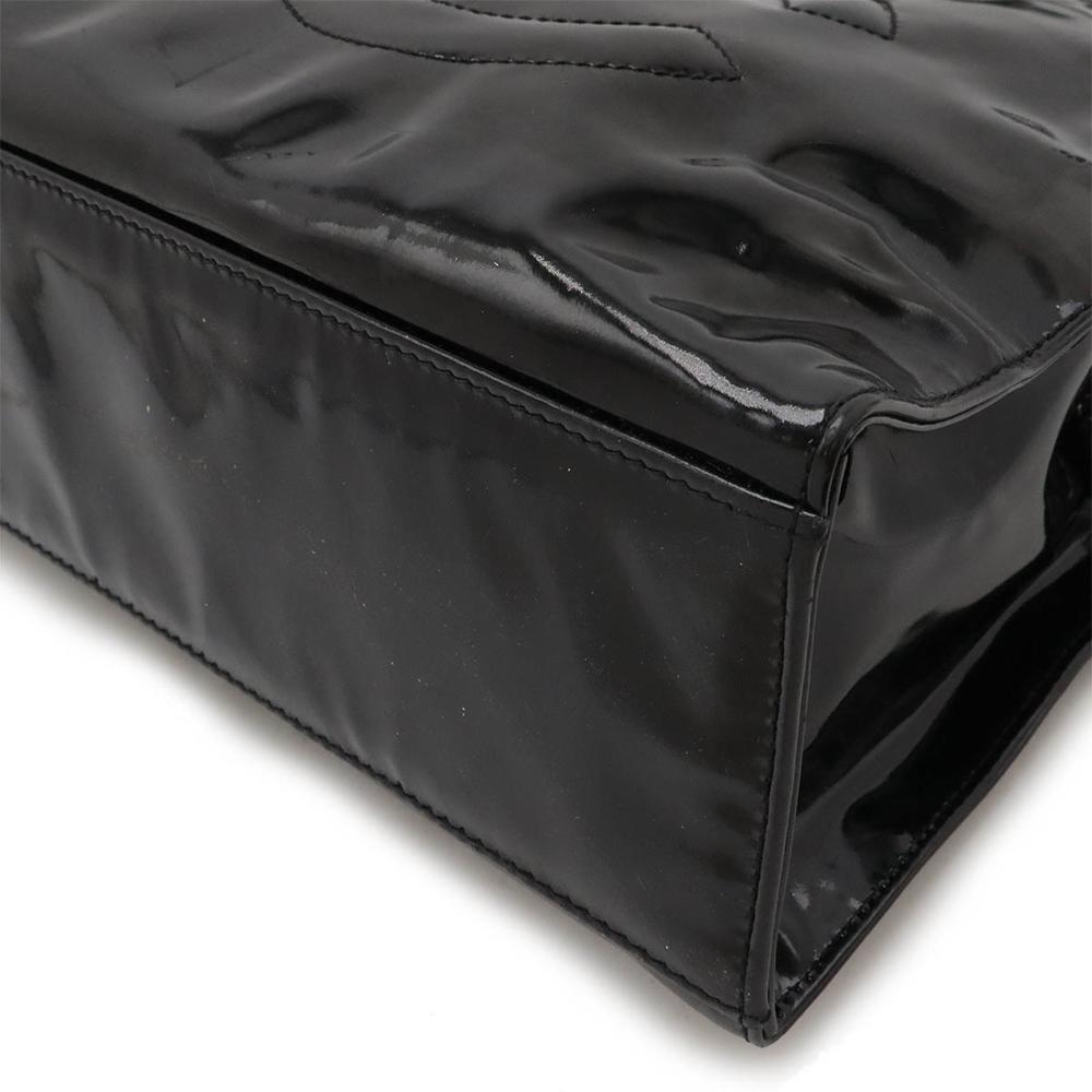 Black Leather Chanel Shoulder Bag