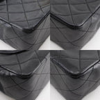 Black Leather Chanel Shoulder Bag