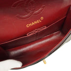 Black Leather Chanel Flap Bag