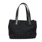 Black Leather Chanel Travel Line