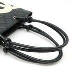 Black Leather Chanel Shoulder Bag