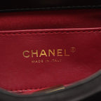 Black Leather Chanel Shoulder Bag