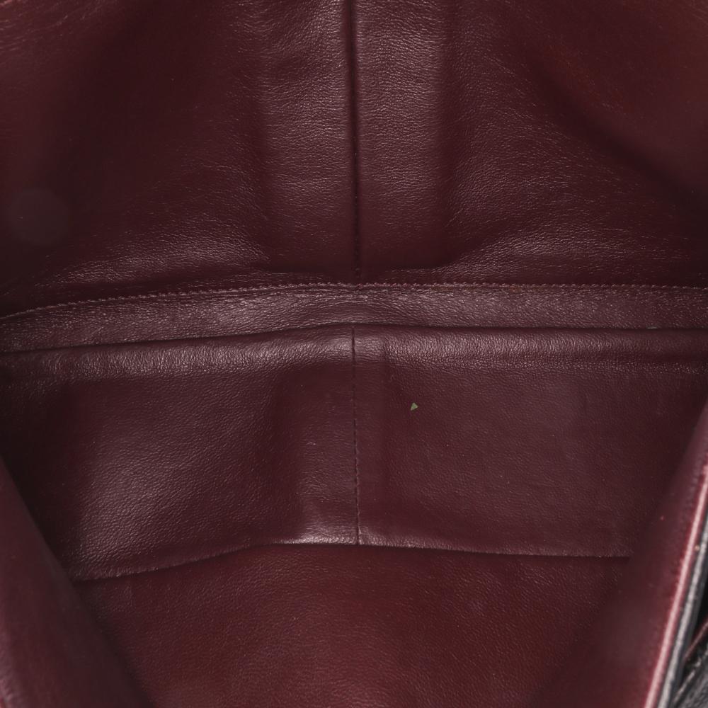 Black Leather Chanel Flap Bag