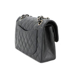 Black Leather Chanel Shoulder Bag