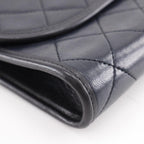 Black Leather Chanel Shoulder Bag