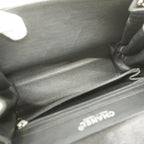 Black Leather Chanel Shoulder Bag