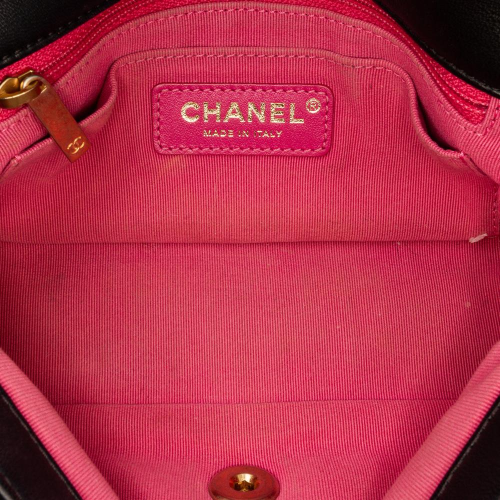 Black Leather Chanel Flap Bag