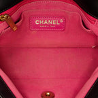 Black Leather Chanel Flap Bag