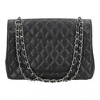 Black Leather Chanel Flap Bag