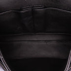 Black Leather Chanel Flap Bag