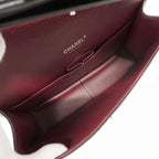 Black Leather Chanel Flap Bag