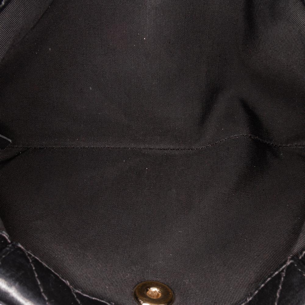 Black Leather Chanel Flap Bag