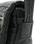 Black Leather Chanel Crossbody Bag