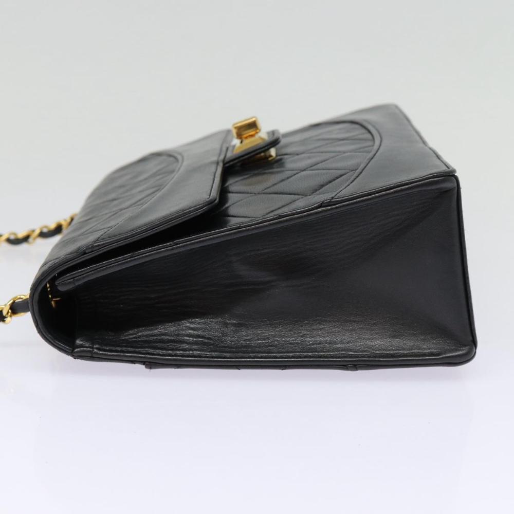 Black Leather Chanel Flap Bag
