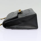 Black Leather Chanel Flap Bag