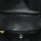 Black Leather Chanel Flap Bag