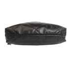 Black Leather Chanel Backpack