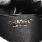 Black Leather Chanel Shoulder Bag