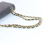 Black Leather Chanel Shoulder Bag