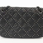 Black Leather Chanel Shoulder Bag