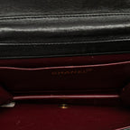 Black Leather Chanel Flap Bag