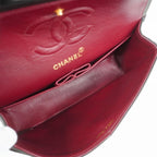 Black Leather Chanel Flap Bag