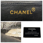 Black Leather Chanel Backpack