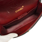 Black Leather Chanel Flap Bag