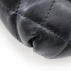 Black Leather Chanel Belt Bag