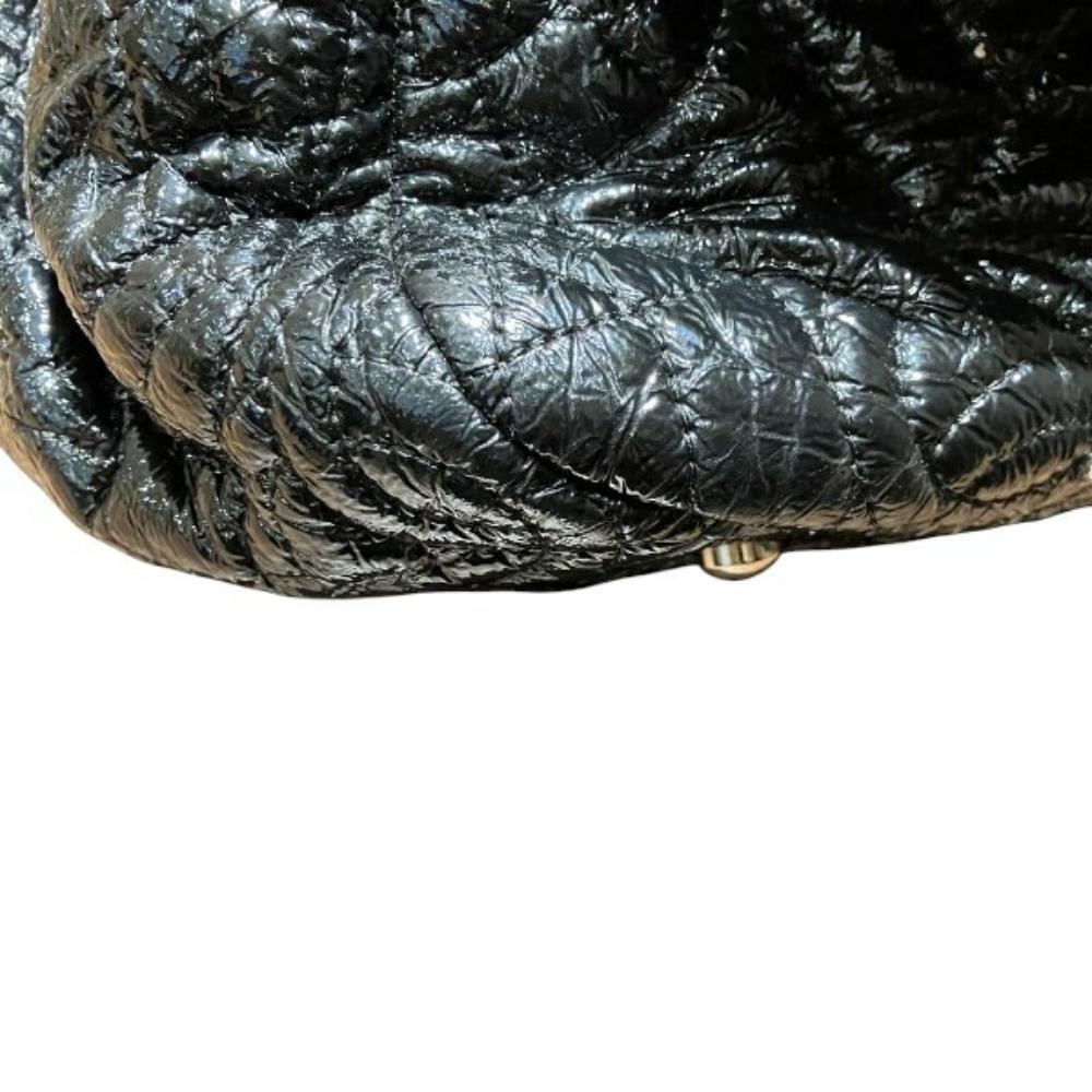 Black Leather Chanel Shoulder Bag