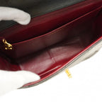 Black Leather Chanel Shoulder Bag