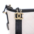 Black Leather Chanel Crossbody Bag